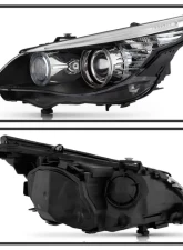 Xtune OE Left Driver Side HID w/ AFS Projector Headlights BMW E61 5 Series 2008-2010                                     - PRO-JH-BM6108-AFS-OE-L - Image 2