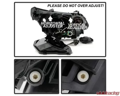 Xtune OE Left Driver Side HID w/ AFS Projector Headlights BMW E61 5 Series 2008-2010 - PRO-JH-BM6108-AFS-OE-L
