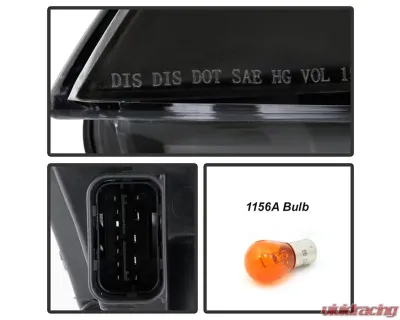 Xtune OE Left Driver Side HID w/ AFS Projector Headlights BMW E61 5 Series 2008-2010 - PRO-JH-BM6108-AFS-OE-L