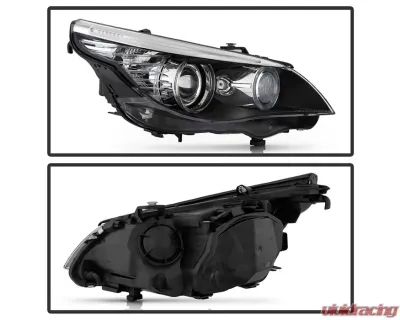 Xtune OE Right Passenger Side HID w/ AFS Projector Headlights BMW E61 5 Series 2008-2010 - PRO-JH-BM6108-AFS-OE-R
