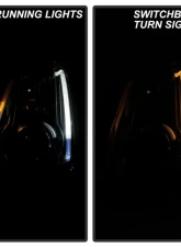 Xtune Black LED Switch Back Projector Headlights Cadillac CTS 2008-2014                                     - PRO-JH-CACTS08-LED-BK - Image 11