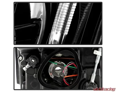 Xtune Black LED Switch Back Projector Headlights Cadillac CTS 2008-2014 - PRO-JH-CACTS08-LED-BK