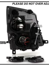 Xtune Black LED Switch Back Projector Headlights Cadillac CTS 2008-2014                                     - PRO-JH-CACTS08-LED-BK - Image 7