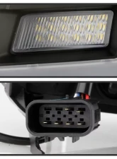 Xtune Black DRL LED Light Bar Projector Headlights Cadillac Escalade 2007-2014                                     - PRO-JH-CAES07-LB-BK - Image 4