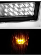 Xtune Black DRL LED Light Bar Projector Headlights Cadillac Escalade 2007-2014                                     - PRO-JH-CAES07-LB-BK - Image 9