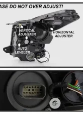 Xtune OEM Right Passenger Side Halogen Projector Headlights Cadillac ATS 2013-2018                                     - PRO-JH-CATS14-OE-R - Image 5