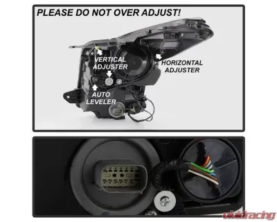 Xtune OEM Right Passenger Side Halogen Projector Headlights Cadillac ATS 2013-2018 - PRO-JH-CATS14-OE-R