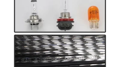 Xtune Black Light Bar DRL Projector Headlights Chevrolet Colorado 2015-2019                                     - PRO-JH-CCO15-LBDRL-BK - Image 6