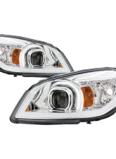 Xtune Chrome Light Bar DRL Projector Headlights Chevrolet Cobalt | Pontiac G5 | Pursuit 2005-2010                                     - PRO-JH-CCOB05-LBBRL-C - Image 12