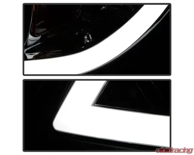 Xtune Chrome Light Bar DRL Projector Headlights Chevrolet Cobalt | Pontiac G5 | Pursuit 2005-2010 - PRO-JH-CCOB05-LBBRL-C