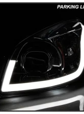 Xtune Chrome Light Bar DRL Projector Headlights Chevrolet Cobalt | Pontiac G5 | Pursuit 2005-2010                                     - PRO-JH-CCOB05-LBBRL-C - Image 12