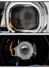 Xtune Chrome Light Bar DRL Projector Headlights Chevrolet Cobalt | Pontiac G5 | Pursuit 2005-2010                                     - PRO-JH-CCOB05-LBBRL-C - Image 3