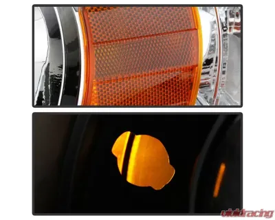 Xtune Chrome Light Bar DRL Projector Headlights Chevrolet Cobalt | Pontiac G5 | Pursuit 2005-2010 - PRO-JH-CCOB05-LBBRL-C