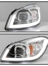 Xtune Chrome Light Bar DRL Projector Headlights Chevrolet Cobalt | Pontiac G5 | Pursuit 2005-2010                                     - PRO-JH-CCOB05-LBBRL-C - Image 9