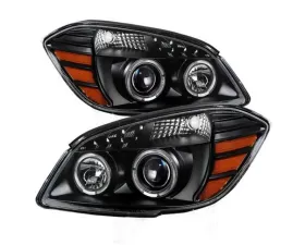 Xtune Black Halo Projector Headlights Chevrolet Cobalt | Pontiac G5 | Pursuit 2005-2010