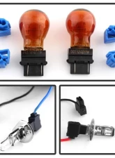 Xtune Black Halo Projector Headlights Chevrolet Cobalt | Pontiac G5 | Pursuit 2005-2010                                     - PRO-JH-CCOB05-LED-BK - Image 5