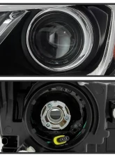 Xtune Left Driver Side Black Factory Style Projector Headlight with LED DRL Chevrolet Equinox 2018-2019                                     - PRO-JH-CEQ18-OE-L - Image 3