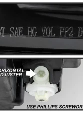 Xtune Left Driver Side Black Factory Style Projector Headlight with LED DRL Chevrolet Equinox 2018-2019                                     - PRO-JH-CEQ18-OE-L - Image 6