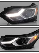 Xtune Left Driver Side Black Factory Style Projector Headlight with LED DRL Chevrolet Equinox 2018-2019                                     - PRO-JH-CEQ18-OE-L - Image 9