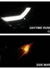 Xtune Left Driver Side Black Factory Style Projector Headlight with LED DRL Chevrolet Equinox 2018-2019                                     - PRO-JH-CEQ18-OE-L - Image 10