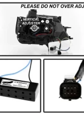 Xtune Black Smoked LED DRL Light Bar Projector Headlights Chevrolet Impala 2014-2019                                     - PRO-JH-CIM15-LB-BSM - Image 5