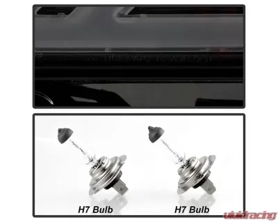 Xtune Black Smoked LED DRL Light Bar Projector Headlights Chevrolet Impala 2014-2019 - PRO-JH-CIM15-LB-BSM