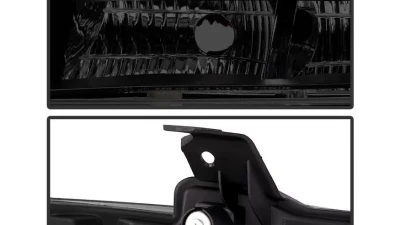 Xtune Black Smoked Halo Projector w/ LED Headlights Chevrolet Avalanche | Suburban | Tahoe 2007-2014                                     - PRO-JH-CSUB07-LED-BSM - Image 6