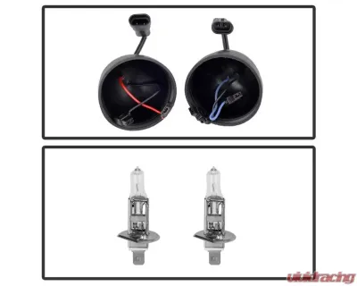 Xtune Black Smoked Halo Projector w/ LED Headlights Chevrolet Avalanche | Suburban | Tahoe 2007-2014 - PRO-JH-CSUB07-LED-BSM