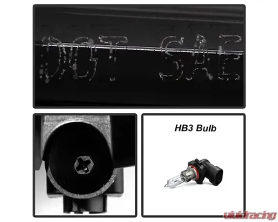 Xtune POE OE Left w/LED DRL Halogen Headlight Dodge Charger 2015-2018 - PRO-JH-DCH15-OE-BK-L