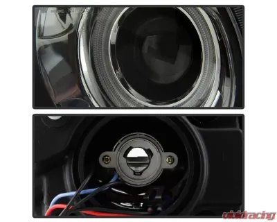 Xtune Black CCFL Halo Projector Headlights Halogen Model Only Dodge Challenger 2008-2014 - PRO-JH-DCHAL08-HA-BK