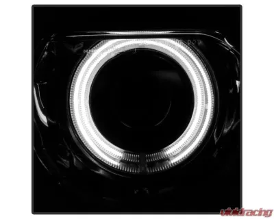 Xtune Black CCFL Halo Projector Headlights Halogen Model Only Dodge Challenger 2008-2014 - PRO-JH-DCHAL08-HA-BK