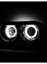 Xtune Black CCFL Halo Projector Headlights Halogen Model Only Dodge Challenger 2008-2014                                     - PRO-JH-DCHAL08-HA-BK - Image 9