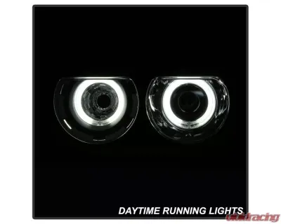 Xtune Black CCFL Halo Projector Headlights Halogen Model Only Dodge Challenger 2008-2014 - PRO-JH-DCHAL08-HA-BK