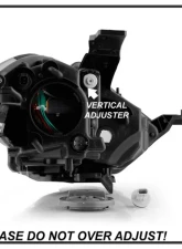 Xtune Black DRL Light Bar Projector Headlights HID Models Only Dodge Dart 2013-2016                                     - PRO-JH-DDART13-HID-LB-BK - Image 5