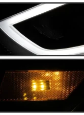 Xtune Black DRL Light Bar Projector Headlights HID Models Only Dodge Dart 2013-2016                                     - PRO-JH-DDART13-HID-LB-BK - Image 8