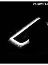 Xtune Black DRL Light Bar Projector Headlights HID Models Only Dodge Dart 2013-2016                                     - PRO-JH-DDART13-HID-LB-BK - Image 10