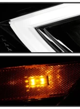 Xtune Chrome DRL Light Bar Projector Headlights HID Models Only Dodge Dart 2013-2016                                     - PRO-JH-DDART13-HID-LB-C - Image 9