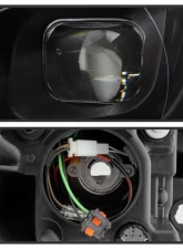 Xtune Black DRL Light Bar Projector Headlights Halogen Models Only Dodge Dart 2013-2016                                     - PRO-JH-DDART13-LB-BK - Image 3