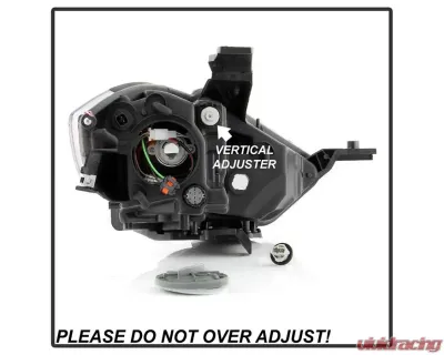Xtune Black DRL Light Bar Projector Headlights Halogen Models Only Dodge Dart 2013-2016 - PRO-JH-DDART13-LB-BK