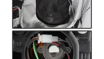 Xtune Chrome DRL Light Bar Projector Headlights Halogen Models Only Dodge Dart 2013-2016                                     - PRO-JH-DDART13-LB-C - Image 3