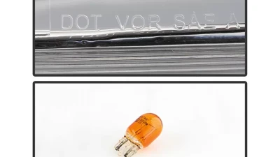 Xtune Chrome DRL Light Bar Projector Headlights Halogen Models Only Dodge Dart 2013-2016                                     - PRO-JH-DDART13-LB-C - Image 6