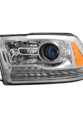 Xtune OE Chrome Left Driver Side OEM Style Projector Headlights Ram 1500 | 2500 | 3500 2016-2019                                     - PRO-JH-DR16-OE-L - Image 10