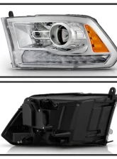 Xtune OE Chrome Left Driver Side OEM Style Projector Headlights Ram 1500 | 2500 | 3500 2016-2019                                     - PRO-JH-DR16-OE-L - Image 2