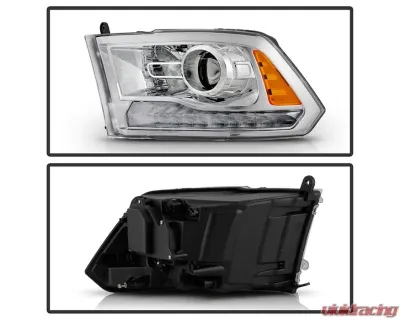 Xtune OE Chrome Left Driver Side OEM Style Projector Headlights Ram 1500 | 2500 | 3500 2016-2019 - PRO-JH-DR16-OE-L