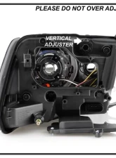 Xtune OE Chrome Left Driver Side OEM Style Projector Headlights Ram 1500 | 2500 | 3500 2016-2019                                     - PRO-JH-DR16-OE-L - Image 5