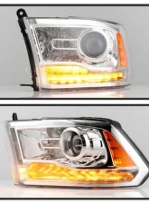 Xtune OE Chrome Left Driver Side OEM Style Projector Headlights Ram 1500 | 2500 | 3500 2016-2019                                     - PRO-JH-DR16-OE-L - Image 7