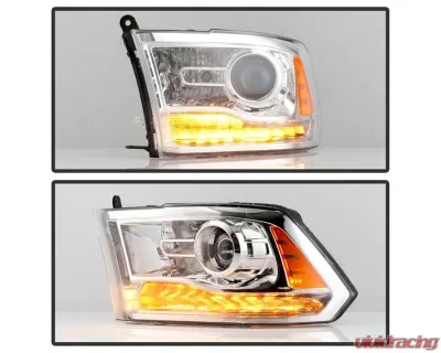 Xtune OE Chrome Left Driver Side OEM Style Projector Headlights Ram 1500 | 2500 | 3500 2016-2019 - PRO-JH-DR16-OE-L