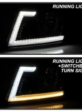 Xtune Black Switch Back LED Signal w/ DRL Crystal Headlights Ford F150 2004-2008                                     - PRO-JH-FF15004-LED-SB-BK - Image 11