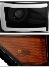 Xtune Black Light Tube DRL Projector Headlights Ford F250 | F350 | F450 Super Duty 2011-2016                                     - PRO-JH-FF25011-LBBRL-BK - Image 3