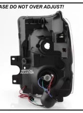 Xtune Black Light Tube DRL Projector Headlights Ford F250 | F350 | F450 Super Duty 2011-2016                                     - PRO-JH-FF25011-LBBRL-BK - Image 5